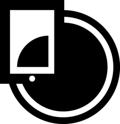 Pie Graphic With Mobile Phone Or Tablet Sticker Svg Vector, Free Vectors File